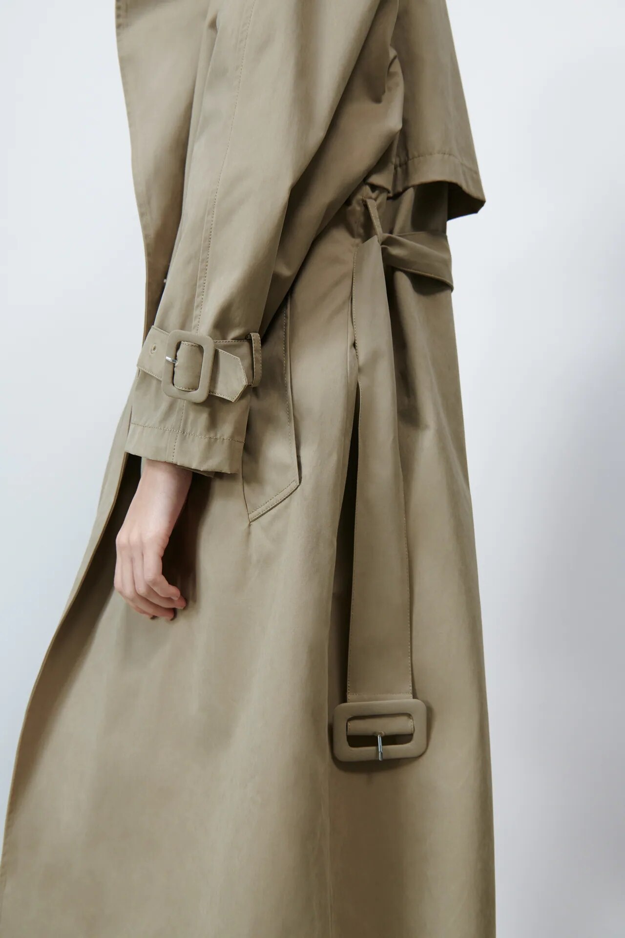 Spring Long Trench Coat Women Double Breasted Slim Trench Coat Female Outwear Windbreaker