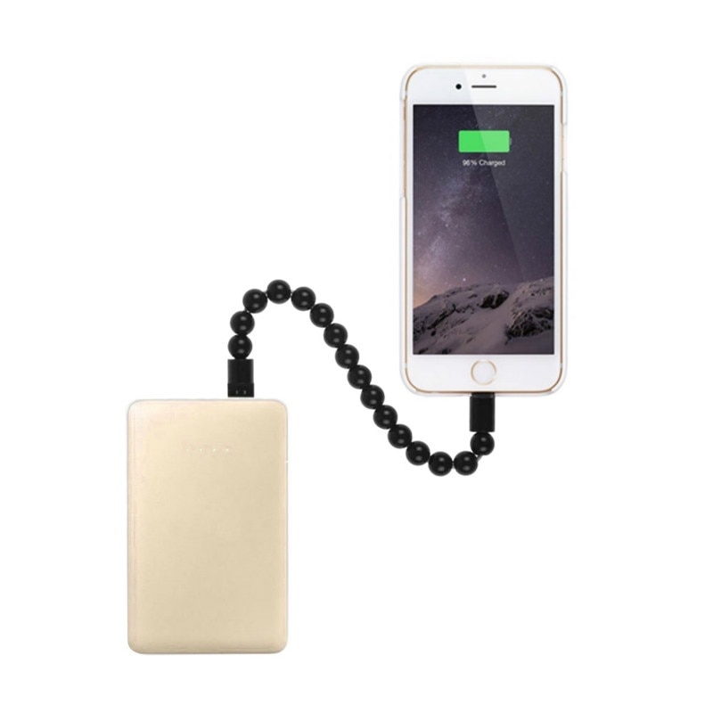 Wearable USB Data Sync Oplaadkabel voor Iphone Xs Max Armband Kralen USB Charger voor IPhone Type C Micro USB android Telefoons