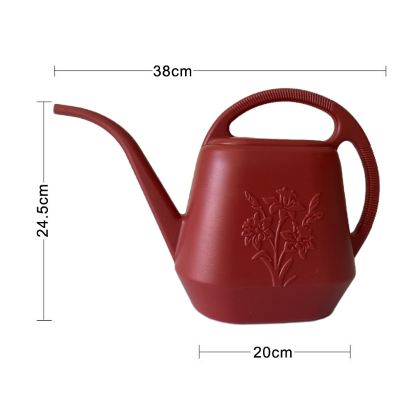 Watering Pot Home Garden Watering Can with Sprinkler Head Long Spout for Plants Pot Farmhouse Planting House Flower Backyard: Burgundy