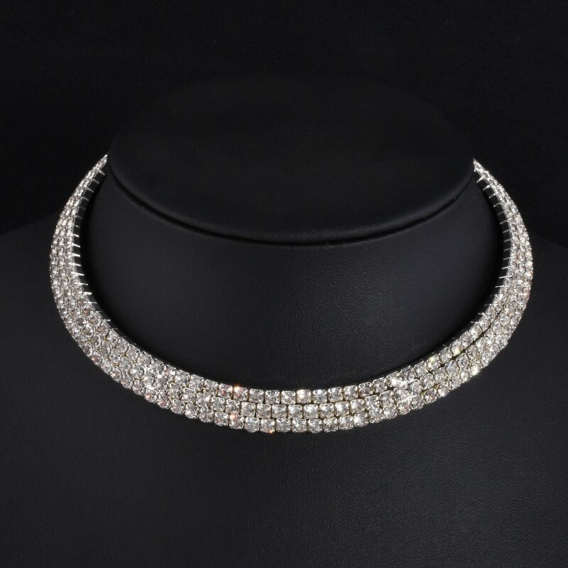 5 Stijlen Strass Choker Kettingen Draaimomenten Kraag Vrouwen Statement Sieraden