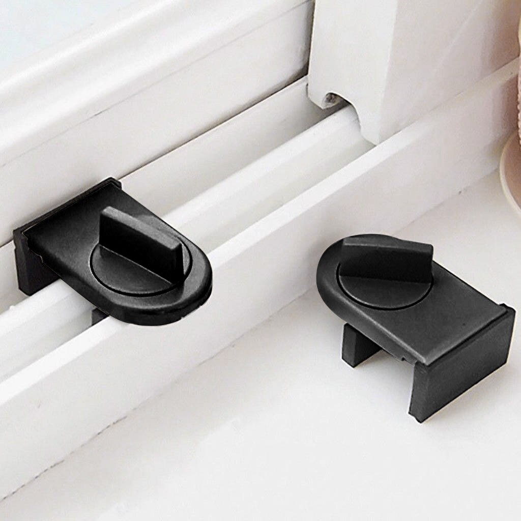 Locks on Windows adjustable security door latch Mobile window insurance lock anti-theft protection lock window stoppers#0519y30