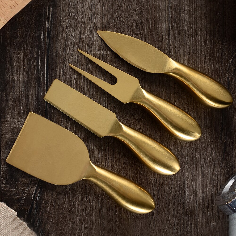 4 st/set damast topp ostskärare kniv skivare kök ostskärare köksredskap kock spatel pannkaka