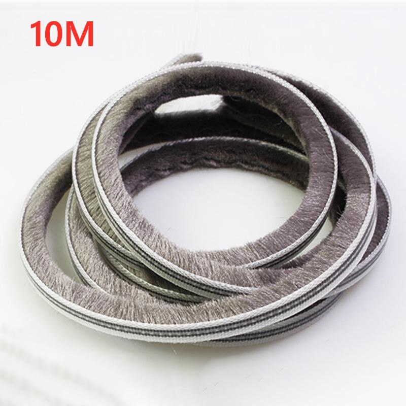 10M Sliding Wind-proof Door Window Seal Brush Strip Wardrobes Draught Excluder Sound Insulation Strip For Home 5mm X 8mm