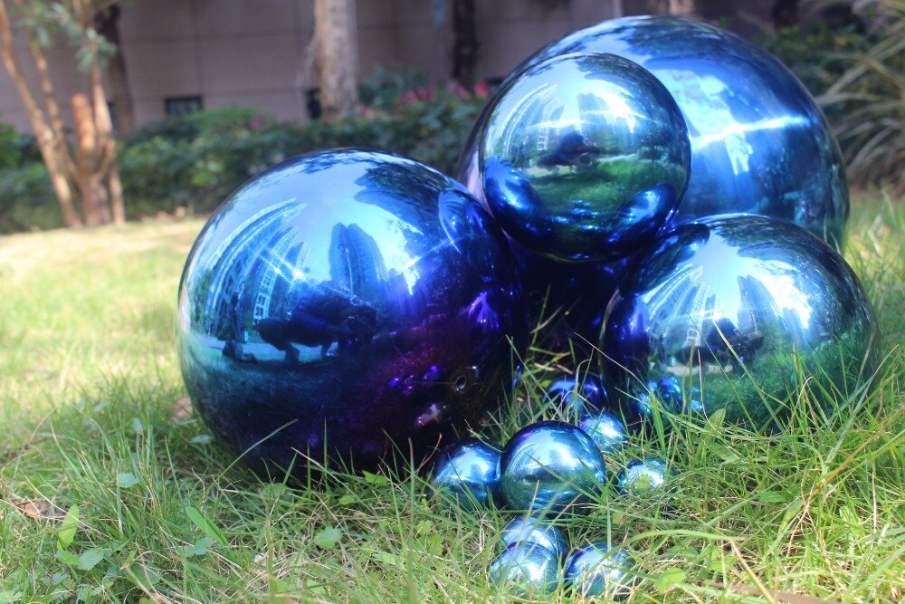 63mm in diameter Blauw rvs ball, holle bal, decoratie bal, Interieur artikelen voor, tuin decoratie