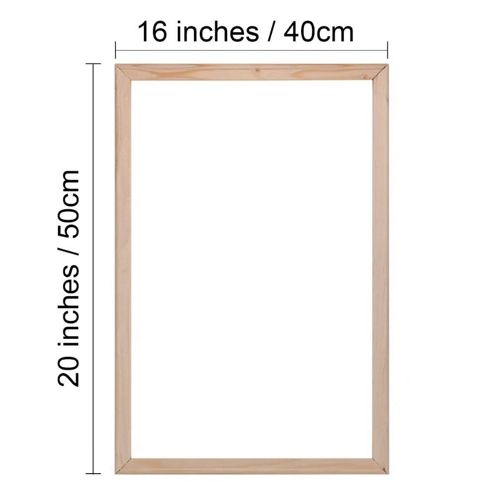 Large Size Natural Wooden Frame For Canvas Oil Painting By Numbers Diy Frame Inner Frame For Wall Art Home Decoration 40x50cm