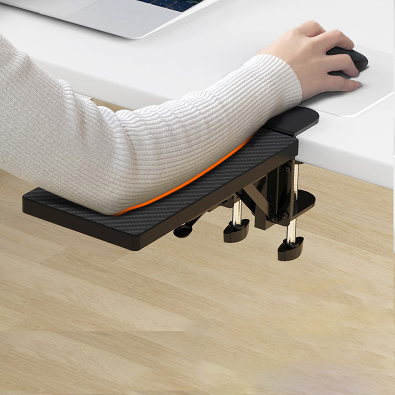 Wood Computer Arm Bracket Convenient Mouse Pad Holder Computer Desk Extender Foldable Armrest Rack for Desk Home Desktop