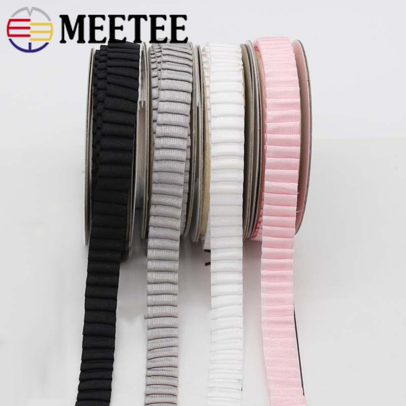 8 meter 13mm geplooide elastische band schouderband kinderschoenen elastisch kant band diy babyhaar naaien lint tape accessoires