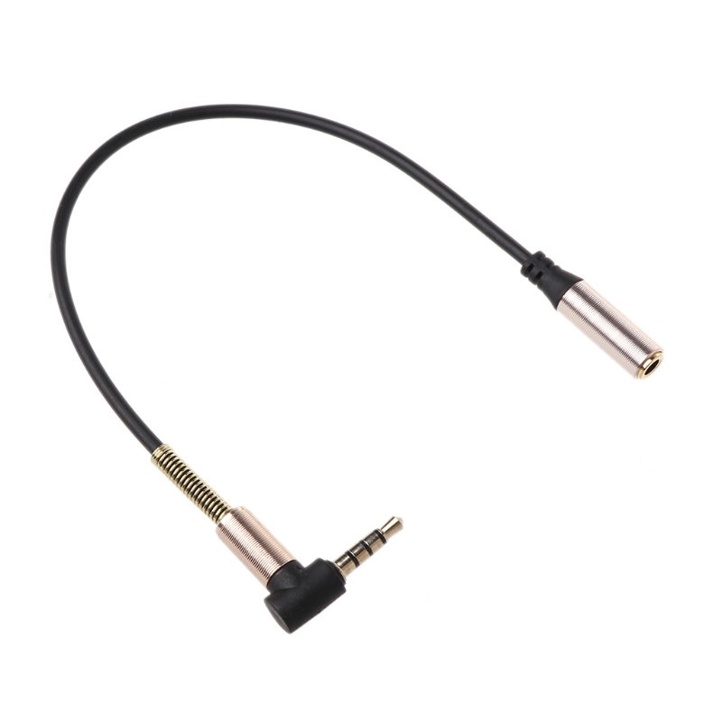 24cm 90 Degree Single Elbow 3.5mm Extension Cable For PC Speaker Headsets