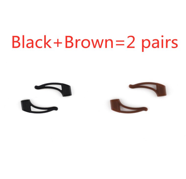 1 Paar Effen Kleur Siliconen Anti-Slip Brillen Houder Voor Kinderen Zonnebril Of Leesbril Oor Grip Haken 12 kleuren: A5