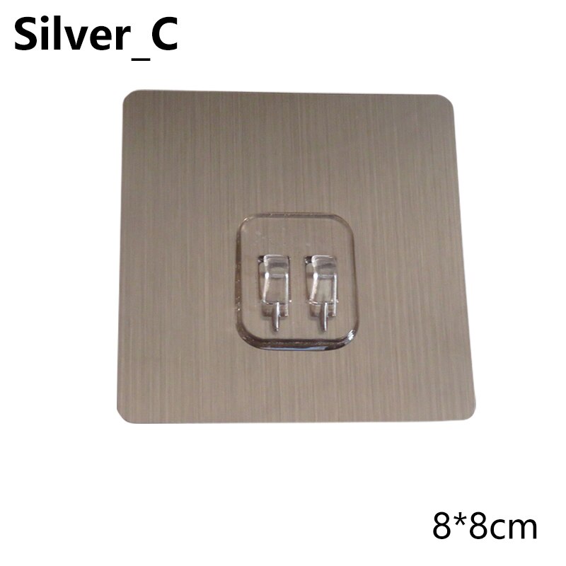 4 stuks plastic haken voor thuis, waterdichte klevende haak voor keuken, badkamer, plank, sticker, muur, sterke klevende haak, hanger: 8