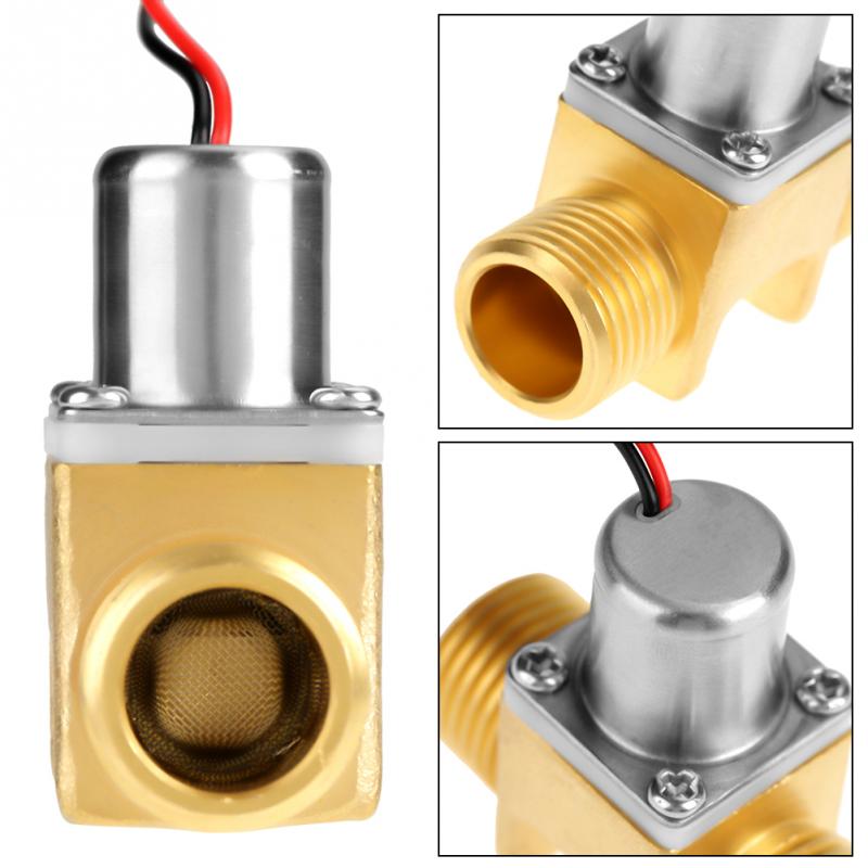 DC3.6V 1/2" Water Flow Pulse Electromagnetic Valve Brass Solenoid Valve