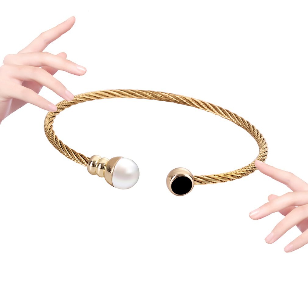 A94 Stainless steel bracelet Female Bangle Temperament Jewelry Ladies Antique Women Bangle Charms