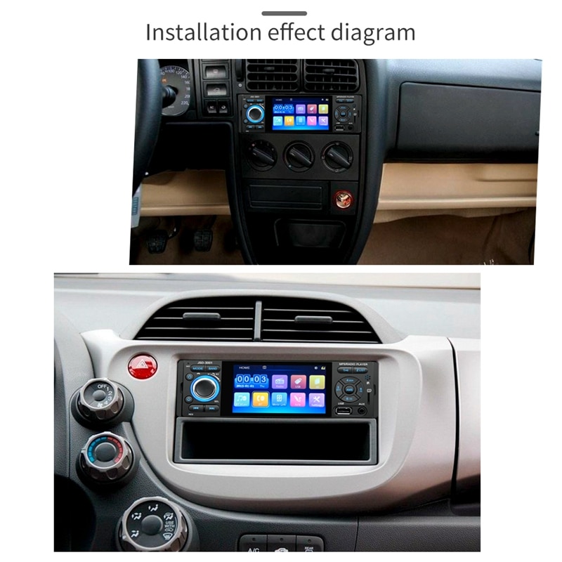 Autoradio 1 din bilradio jsd -3001 4.1 mp5 bilafspiller presseskærm bilstereo bluetooth 1 din auto radio