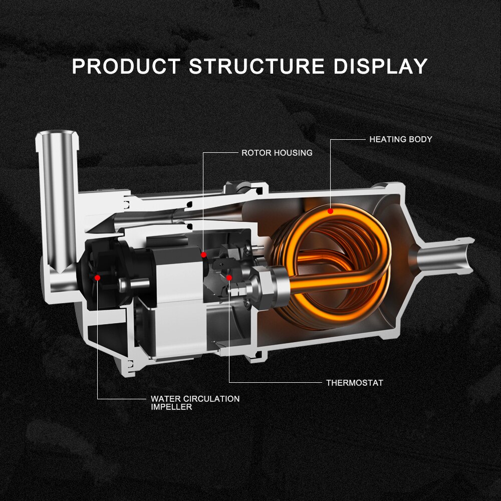 LF Bros 220V 240V 3000W Auto Engine Heater Car Preheater Coolant Motor Heating Truck Motor Can Air Diesel Parking Heater Part