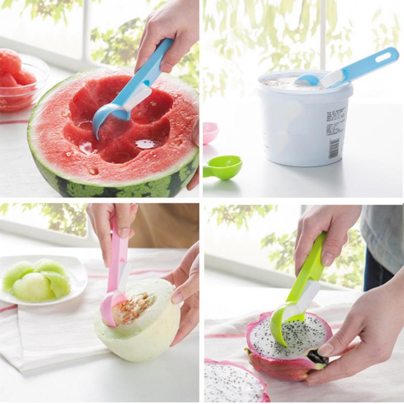 1PC Kitchen tools Ice Cream Spoon Dig Ice Cream Ball Watermelon Meat Digging Fruit Digging Spherical Shape Tools: Default Title