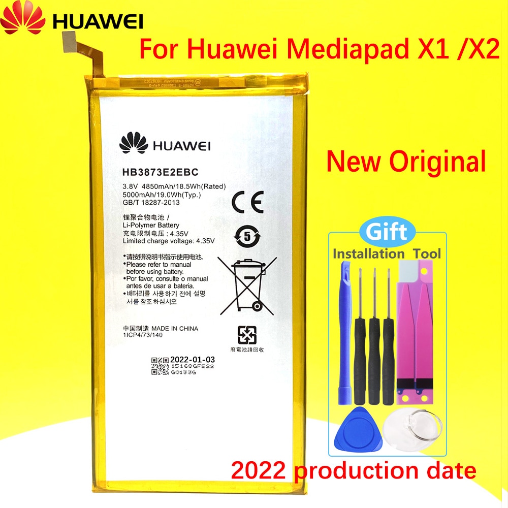 Batería Original para Huawei Mediapad X1 X2 7D 501U 501L 503L 503LT GEM 701L 702L 703L 703L 703L, HB3873E2EBW, novedad