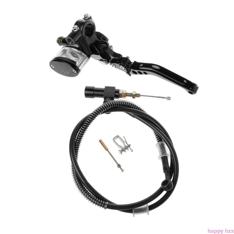 7/8 "22mm Motorrad CNC Hydraulische Kupplung Bausatz Hebel Meister Zylinder betroffen Öl Schlauch 125 ~ 250cc: Schwarz