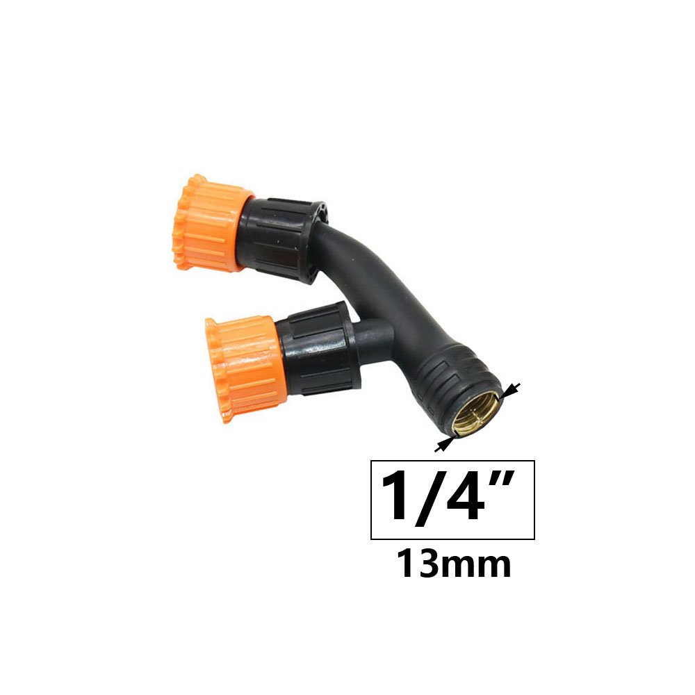 Agricultural Copper Atomizing Sprayer Nozzle Single/Double/Three Nozzle Head Garden Lawn Irrigation Pesticide Spraying Sprinkler: Brown
