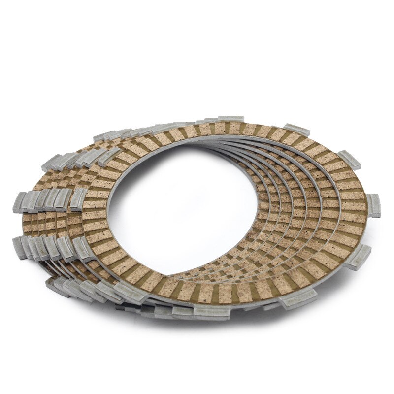 BIKINGBOY 8 Clutch Friction Plates + 7 Steel Separator Plates + 5 Heavy Duty Springs For Honda CRF250R CRF 250 R Motocross: 8 pc Friction Plates