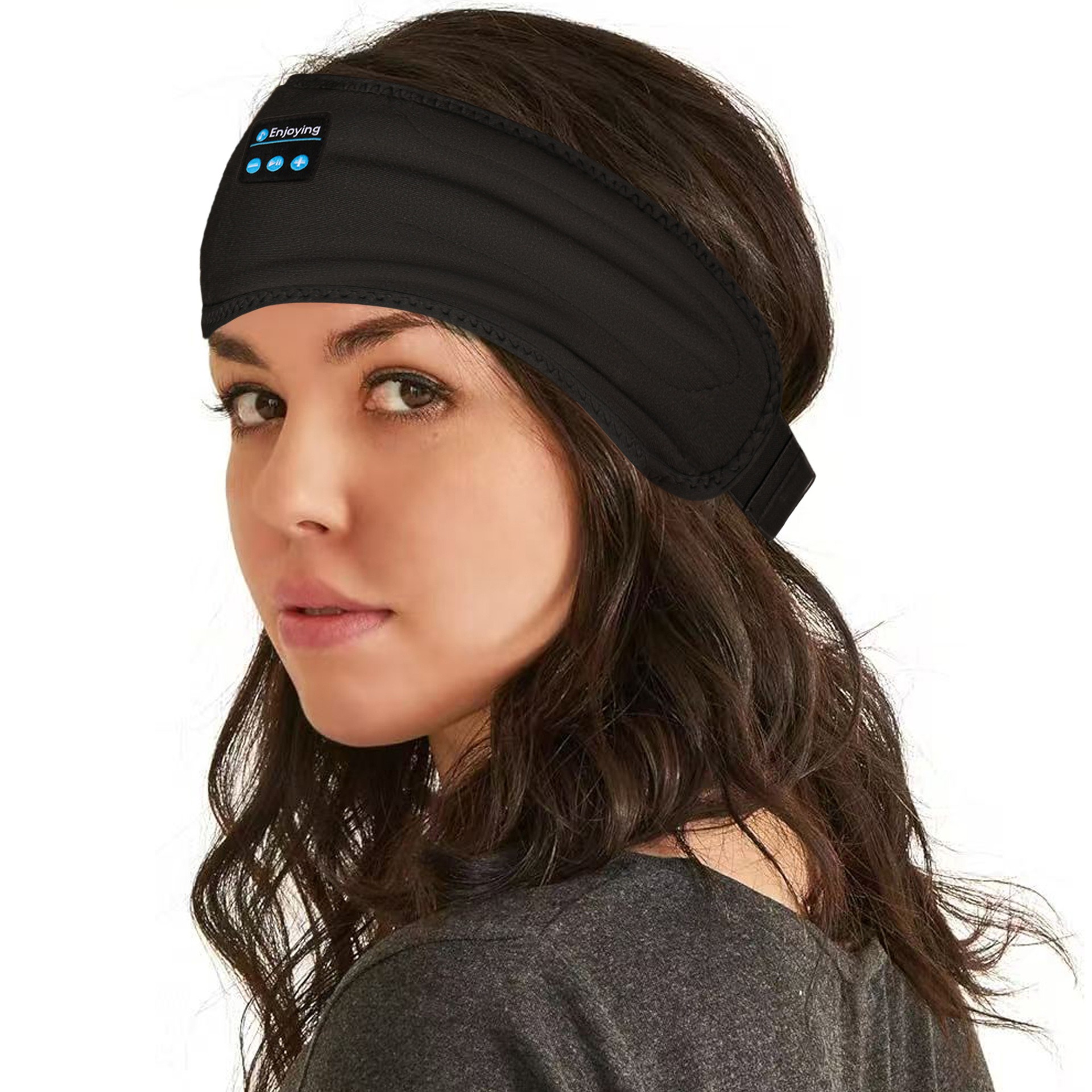Fone Bluetooth-Kopfhörer, Sport-Schlaf-Stirnband, elastische kabellose Kopfhörer, Musik-Augenmaske, kabelloses Bluetooth-Headset-Stirnband