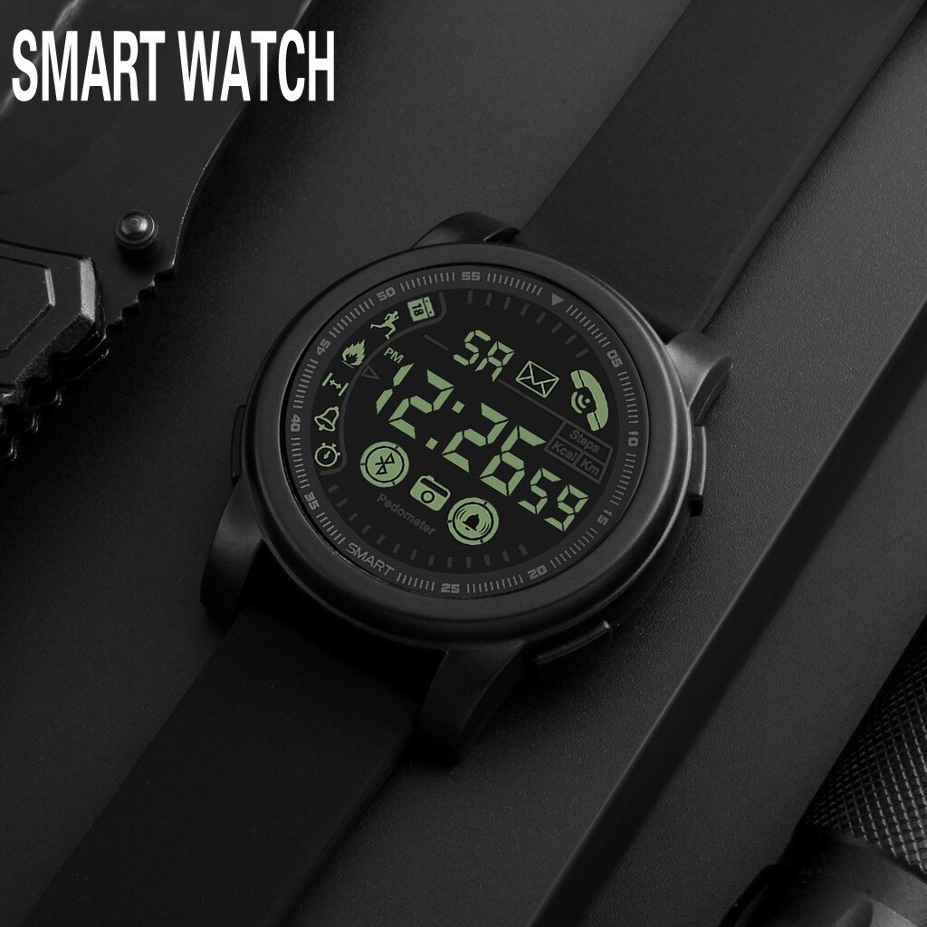 Heren Horloge Fitness Tracker 50M Waterdichte Elektronische Horloge Bluetooth Smart Horloge Sport Stappenteller Voor Android Ios # YL10