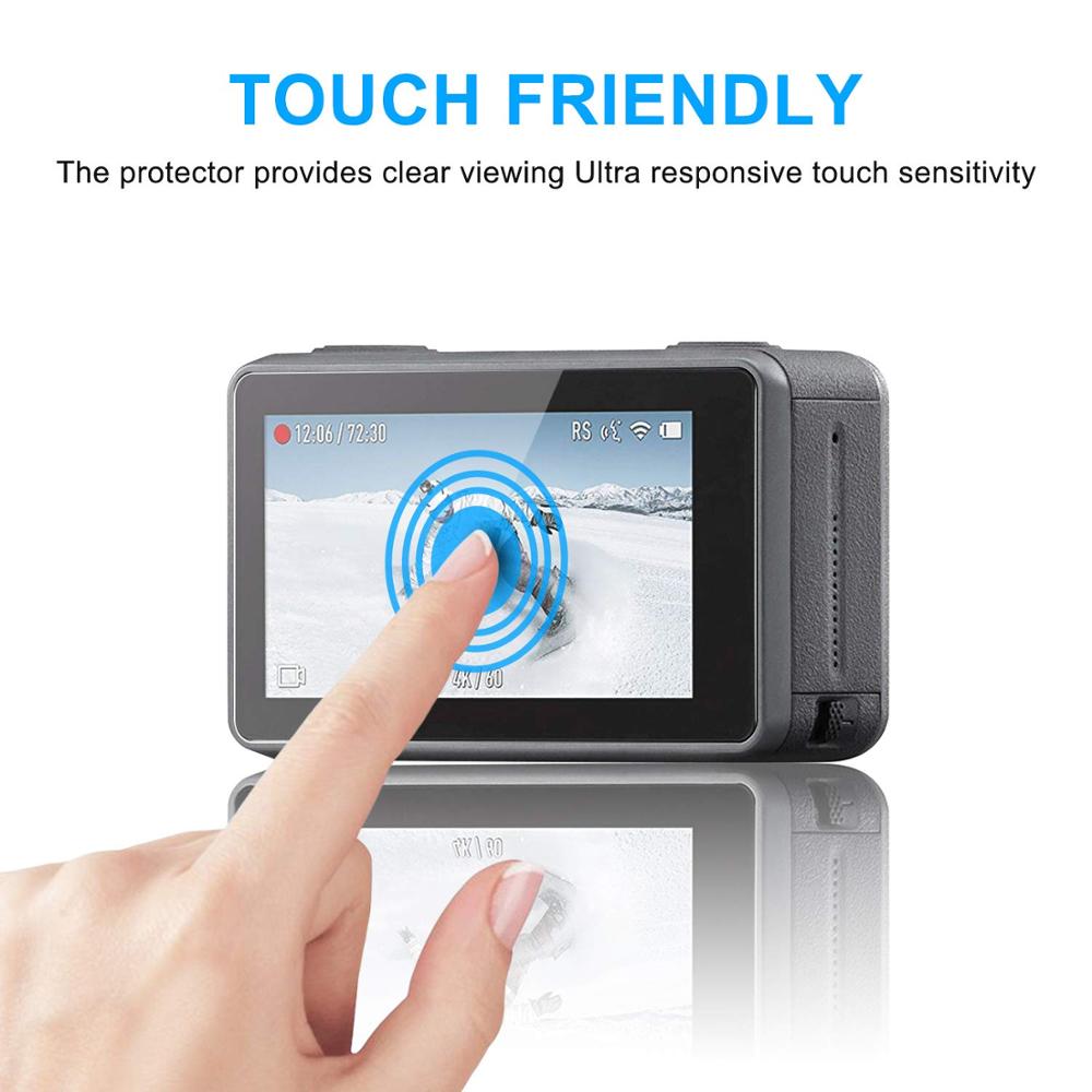 Beskyttelsesglass til dji osmo actionkamera skjermbeskytter linse beskyttende filmdeksel til osmo handling tilbehør sport