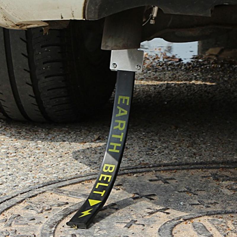 Electricidad estática del automóvil con un solo cable de cobre, cinturón de Metal de estilo para coche, evita la cancelación electrostática de la correa del coche