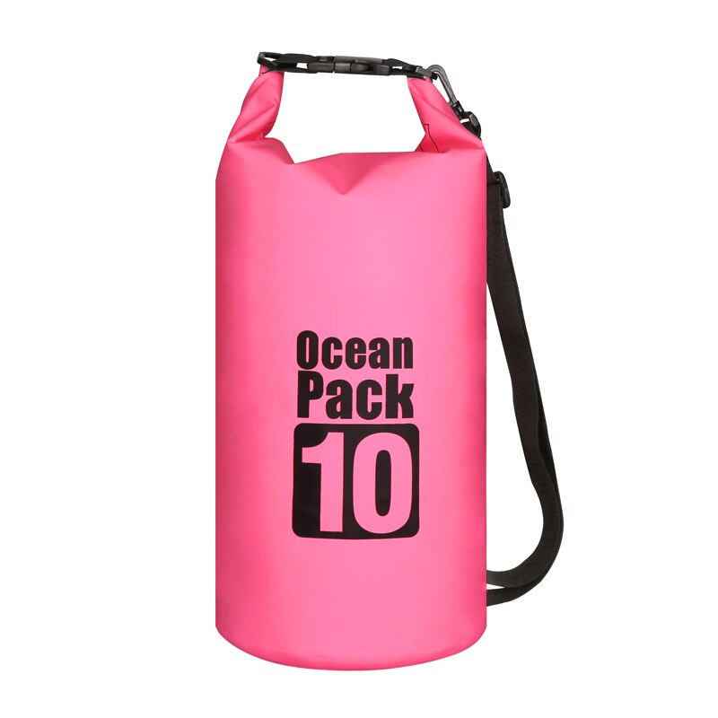 10L Waterproof Water Resistant Dry Bag Sack Storage Pack Pouch Swimming Outdoor Kayaking Canoeing River Trekking Boating: 10L Rose