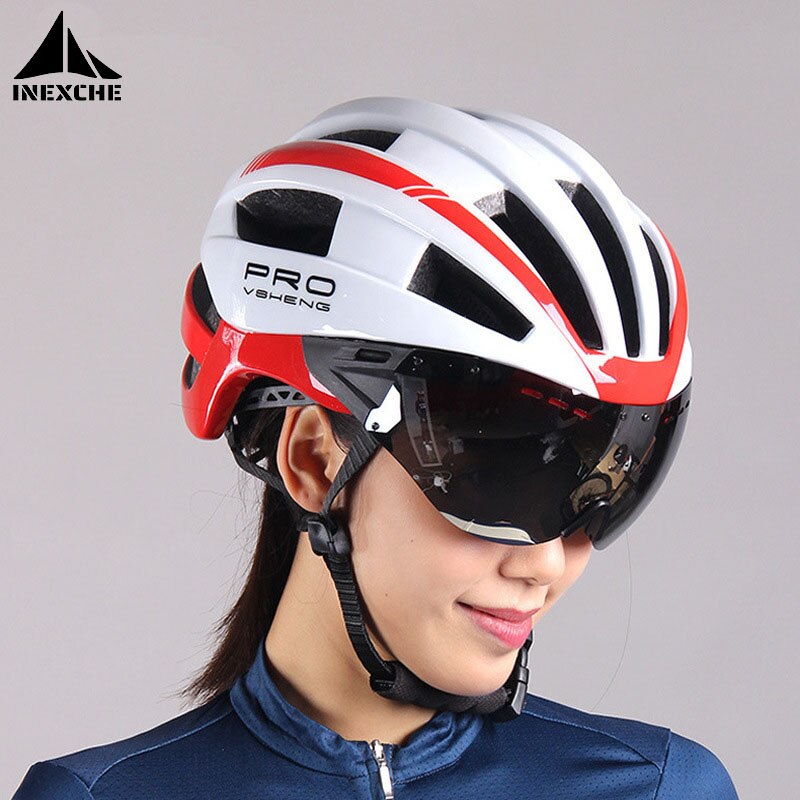 Fietshelm Mannen Bril Afneembare Mountainbike Helm Vrouwen Racefiets Helm Fiets Apparatuur