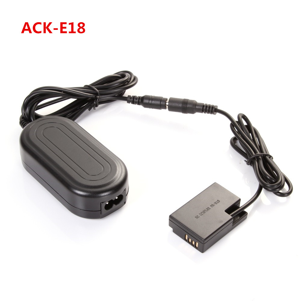 ACK-E10/ACK-E8/ACK-E18/ACK-DC40/EH-67/ACK-E6/ACK-E5/AC-PW20/DMW-AC8 adaptateur secteur pour Canon Nikon: ACK-E18