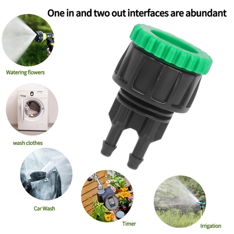 5/1 Stuks Kraan Adapter 2 Way Splitter Boerderij Druppelirrigatie Slang Connector Tuin Plant Bloem Bed Water Irrigatie Accessoires