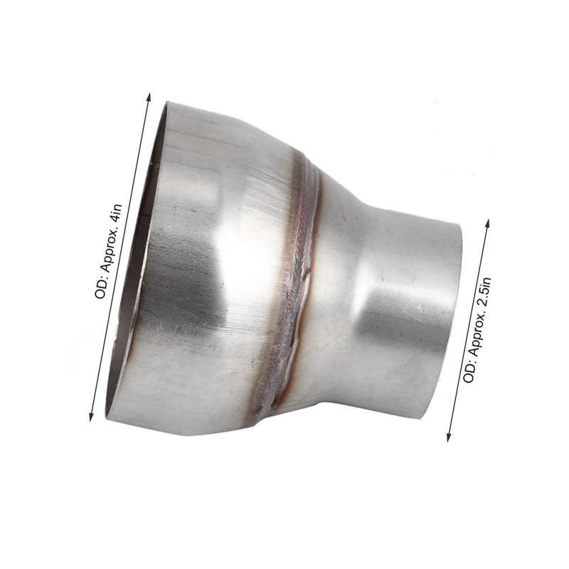 2.5-4in Stainless Steel Turbo Exhaust Reducer Adapter Universal Joint Pipe Stainless Steel Exhaust Adapter