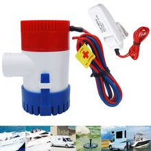 1100GPH 12V/24V Elektrische Marine Submersible Bilge Sump Waterpomp Met Schakelaar Voor Boot Automatische Schakelaar combinatie Set