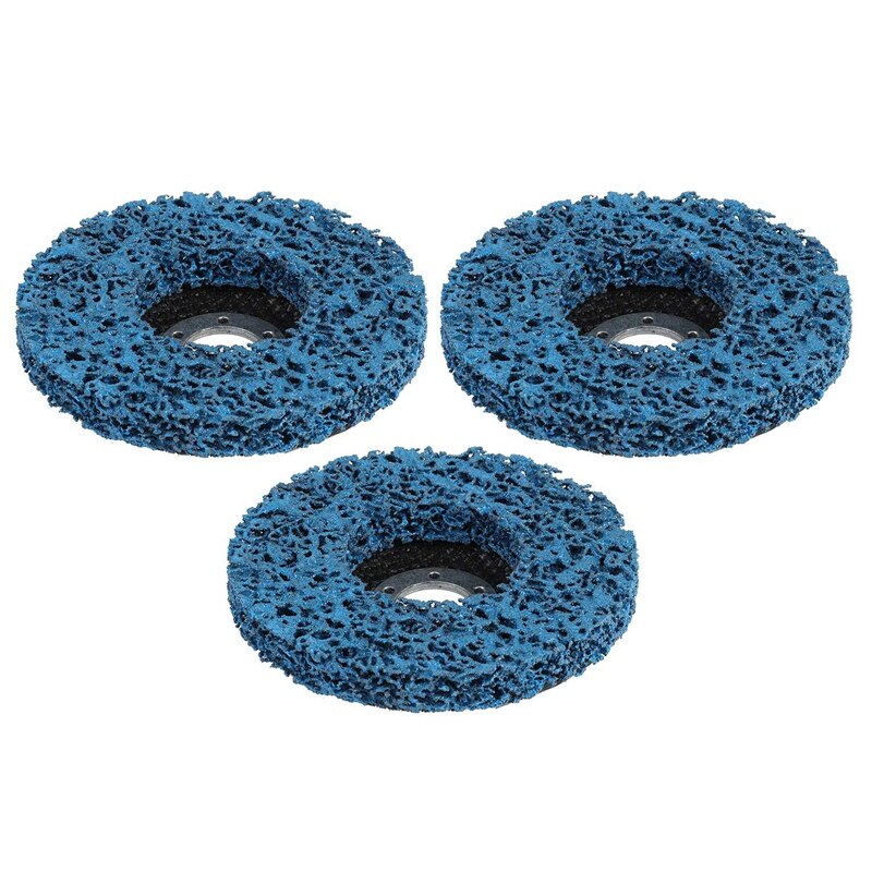 Xigeapg 3 Disques de Bande de Roue de DéPouillement Noir/Bleu/Violet de 3 PCS 115 Mm pour Meuleuses DAngle