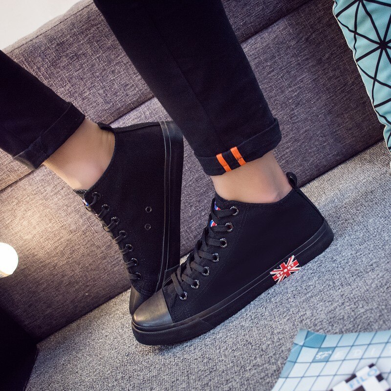Dam skor man original canvas sneakers all shoe star high klassiska sneakers skateboard tyg skor
