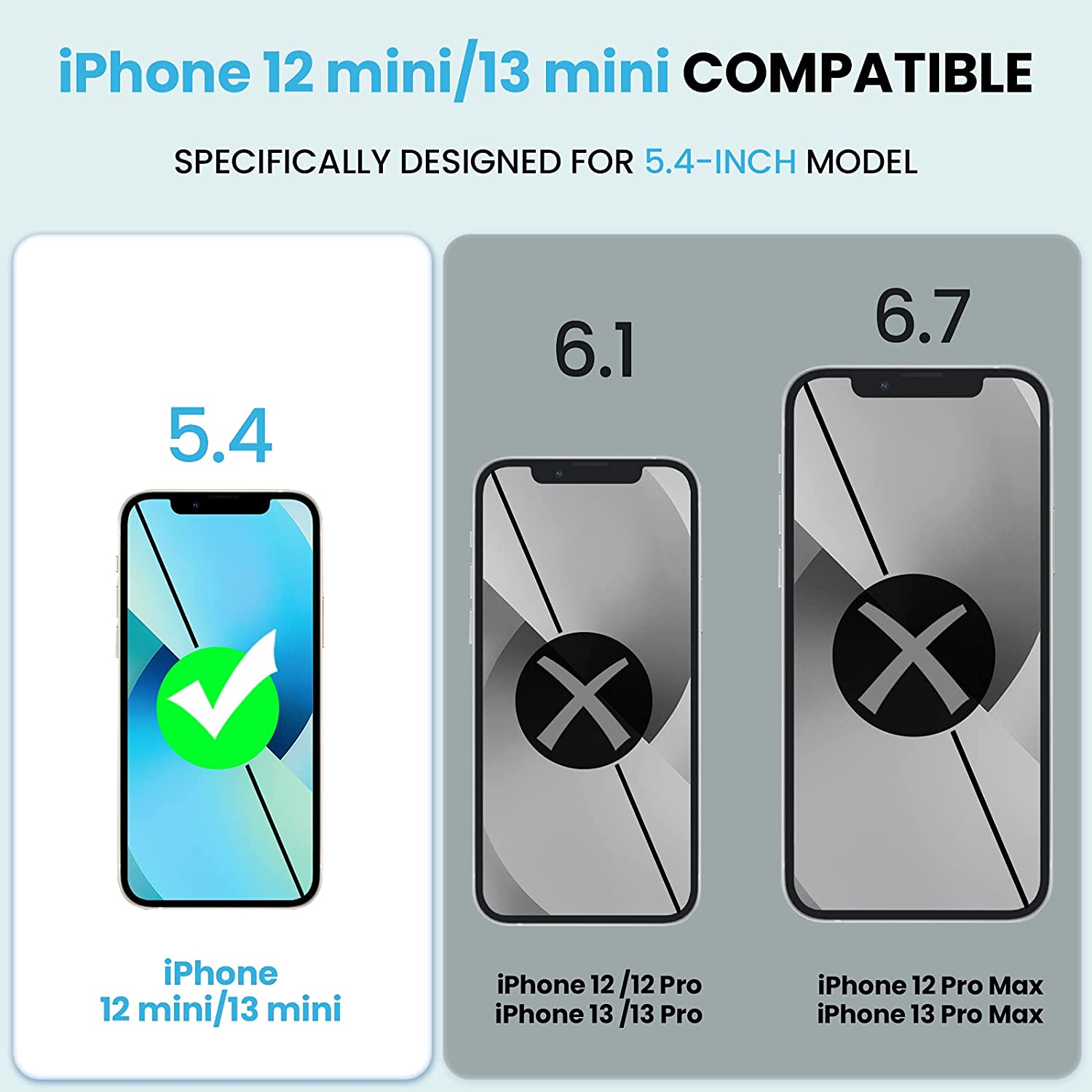 NEWDERY Batterie fallen für iPhone 13 Mini/12 Mini, 4700mAh Tragbare Batterie fallen, verlängerte Batterie Ladegerät fallen für iphone 13 Mini
