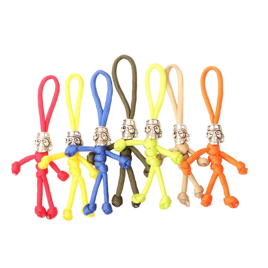 Campingsky paracord rep nyckelring utomhus camping överlevnad utrustning fallskärm sladd pirat nyckelring ring camping verktyg