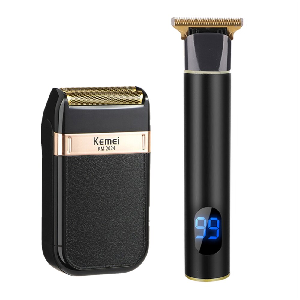 Professionele Tondeuse Mannen Kapper Oplaadbare Lcd T Blade Snijmachine Baard Trimmer Elektrische Scheerapparaat Cordless Haar Snijder
