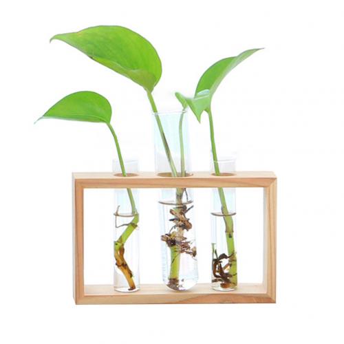 UPTRUST Tabletop Plant Propagation Station, 5 Jars, Retro Glass Planter Vase, Home Office Decor - View #3