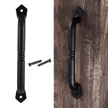 Sliding Barn Door Handle Pull Heavy Duty Cast Iron For Interior Doors Bedroom Kitchen Door Pulls Furniture Handle Door Hardware