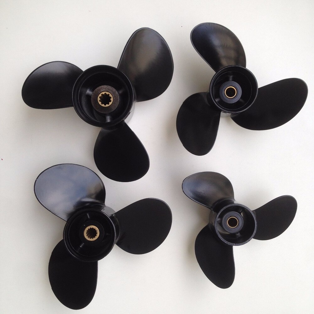 7.8x7 For for tohatsu 5HP 6HP propeller Outboard Motor Aluminium Propeller Motors 12 tooth spine cheap boat motors