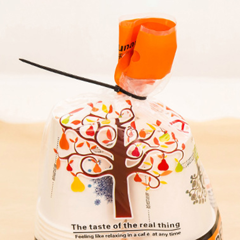 100PCS Self-locking Nylon Cable Tie Wire Zip Ties Set 3X200 3X300 Black Fasten Cable Hardware Organizer Fastening Ring Tie