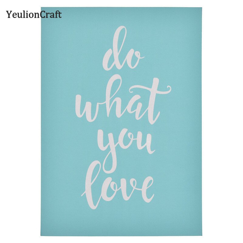 YeulionCraft Inspirational Woord Brief Postzegels Zeefdruk Stencil Voor Scrapbooking Schilderen T-Shirt Hout Diy Home Decor