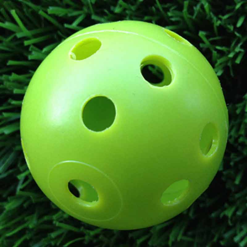 Indoor golf ball golf practice balls golf light ball have hole Golf Training Aids Lightweight and durable 7 colors 12pcs