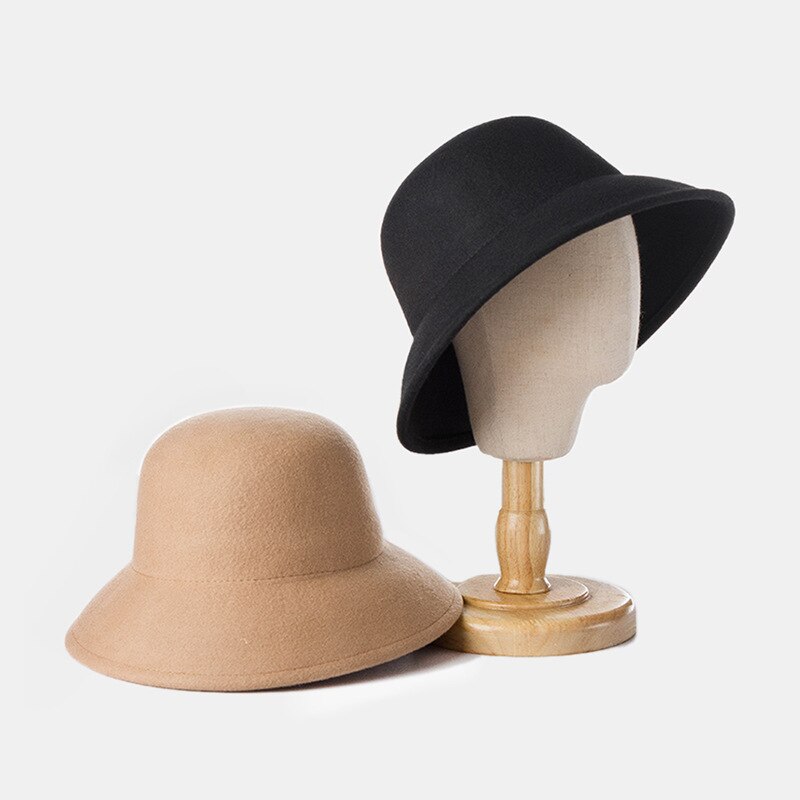 Sombrero de lana a la para niños y niñas, gorra de lana clásica, Formal, para Otoño e Invierno