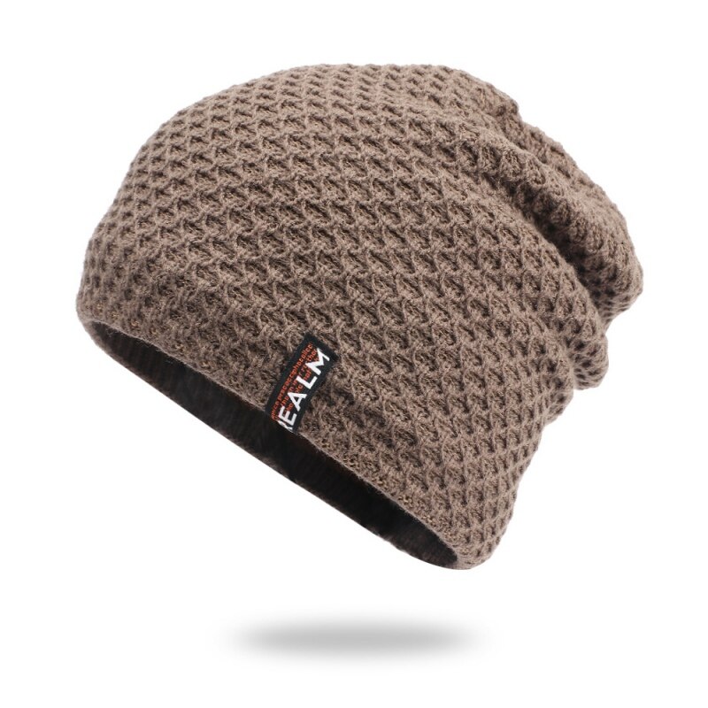 Lässige beanies für damen und herren, skimützen, radmützen, wintermützen, outdoor-sportmützen, warme, fleecegefütterte oversize-strickmützen, totenkopfmützen