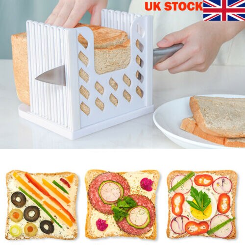 Bread Loaf Slicer Guide Kitchen Adjustable Slicing Cutter Toast Tool