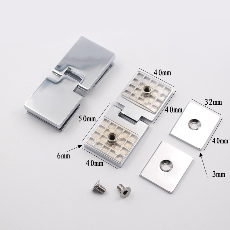 8-10 Mm Frameloze Beugel Muur Om Glas Deur Scharnieren Badkamer Douche Deur Bracket Wall Mount Deur Scharnier