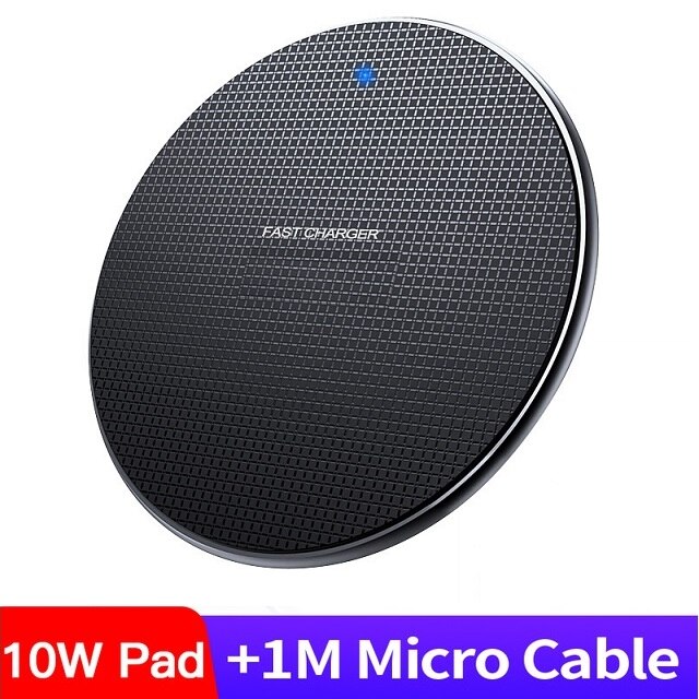 15W QI bezprzewodowa ładowarka Podkładka szybka ładowarka dla Iphone 11 zawodowiec MAX XS MAX XR X 8 Samsung S20 S10 S9 Huawei P40 zawodowiec stacja ładująca: 10W czarny