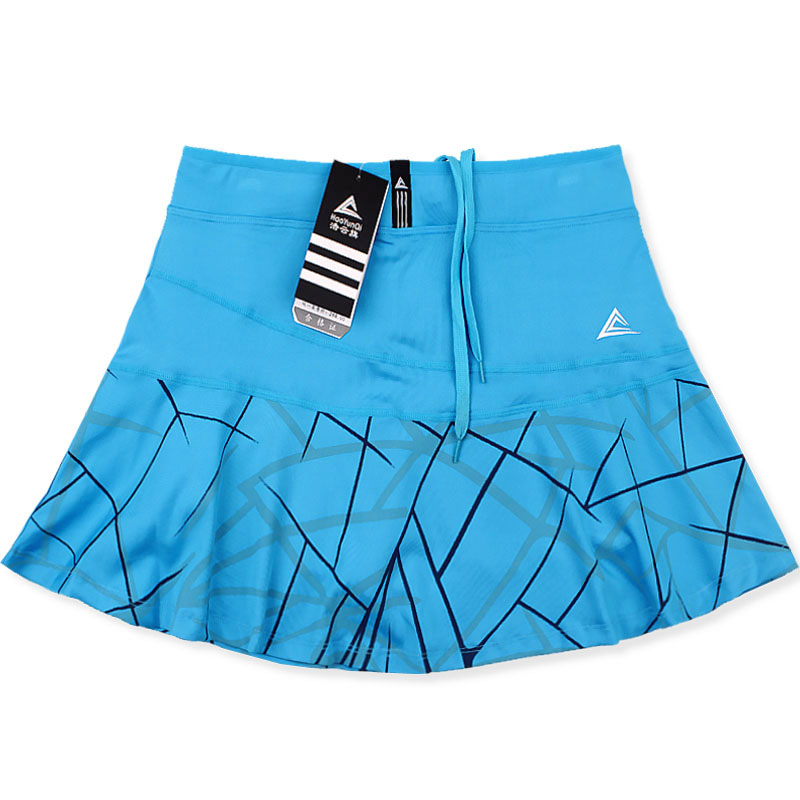 Damesport tennis para ropa deporte tenis mujer dame badminton med sikkerhetsshorts stripet golfskjørt falda pantalon skorts: Blå / L